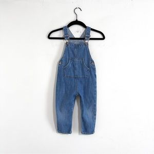 Zara Baby Unisex Medium Wash Denim Overall Size 18-24 Months